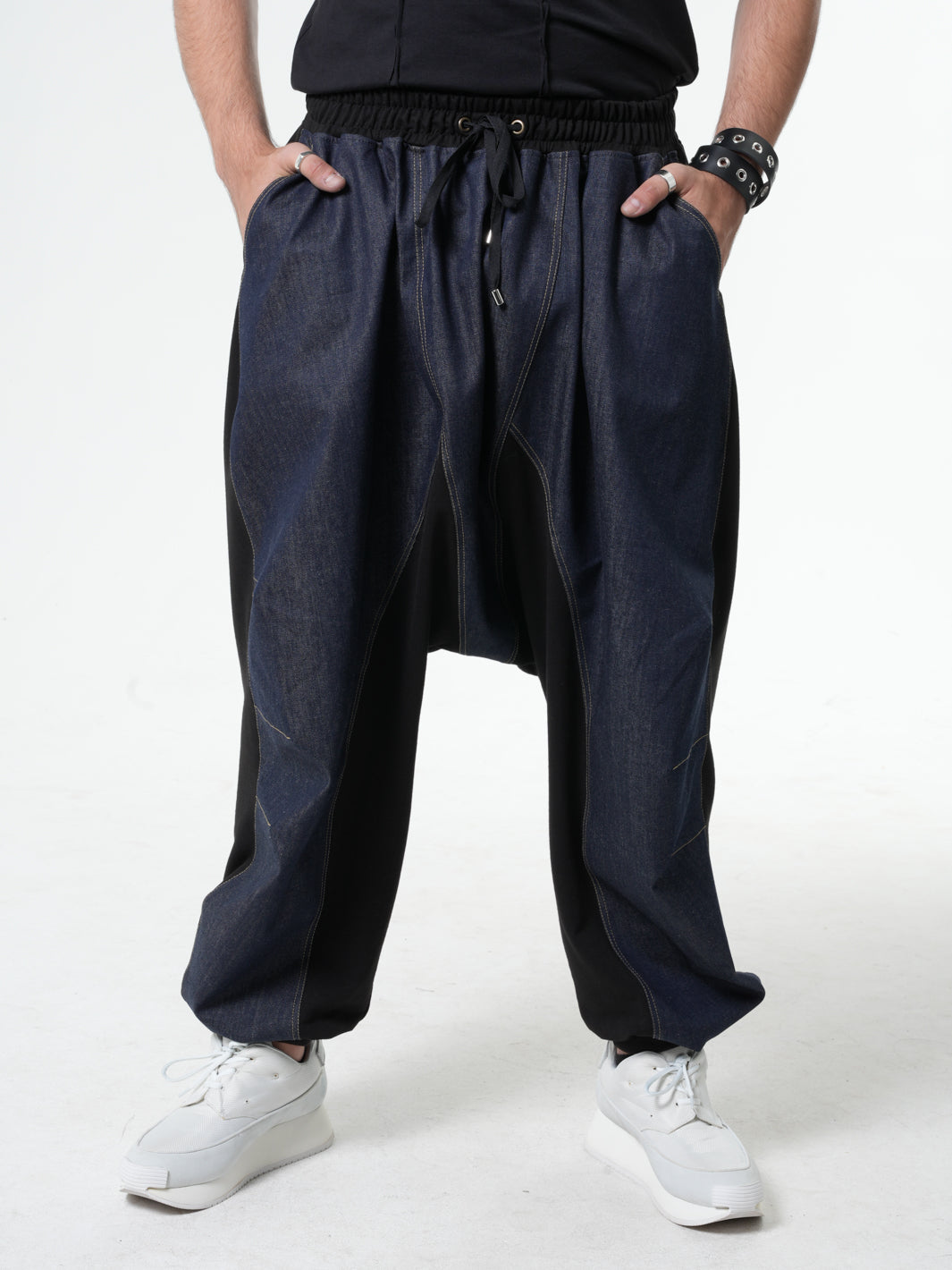 Denim harem orders pants