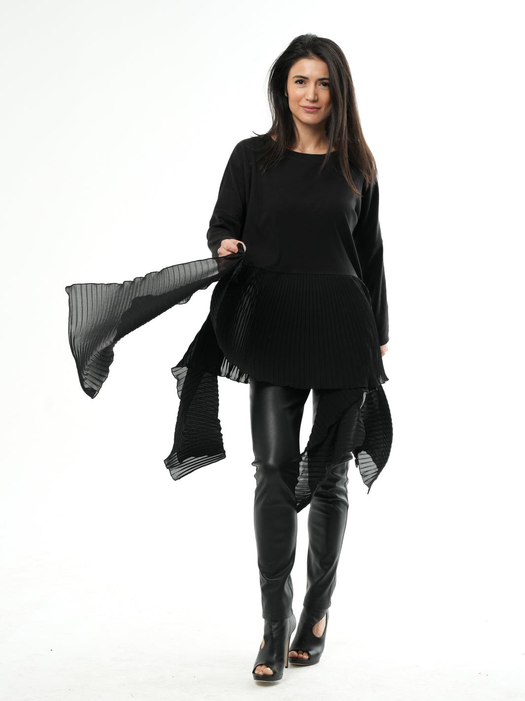 Black Chiffon Tunic – Metamorphoza