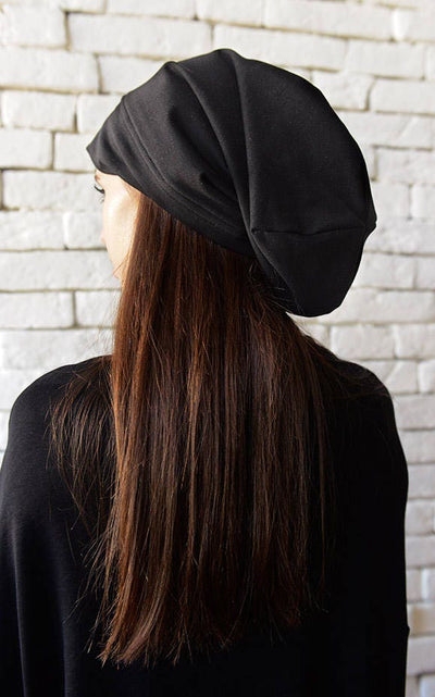 Black Drape Hat