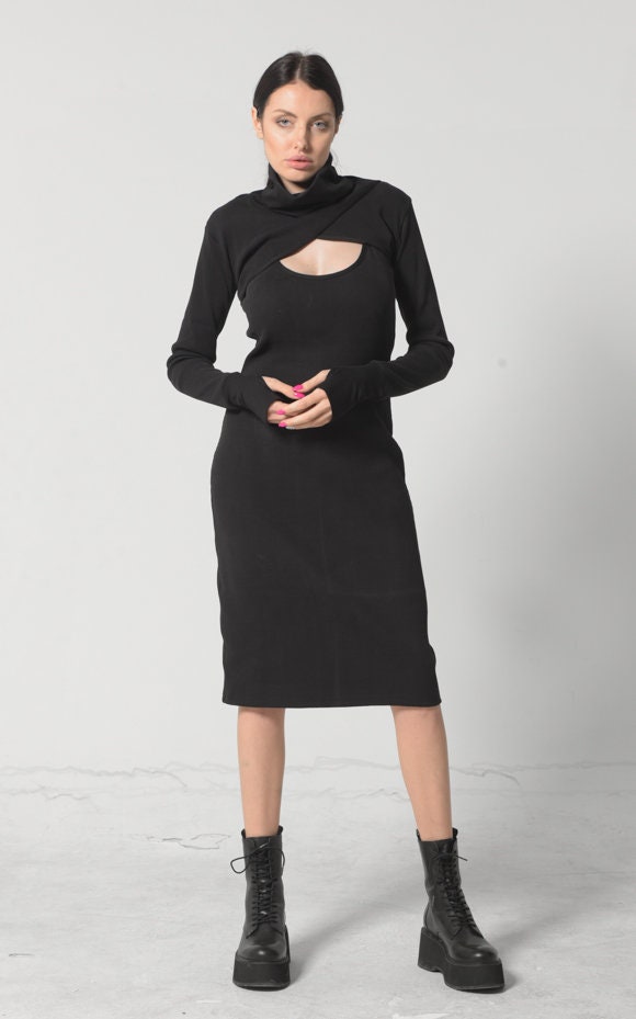 Turtle Neck Dress Metamorphoza Turtle Neck Dress Metamorphoza
