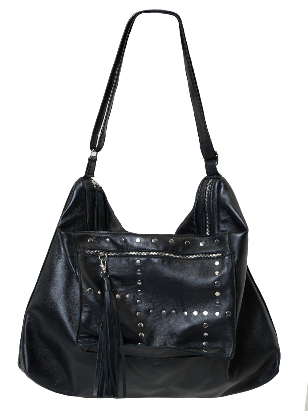 Оversized Slouchy Tote Bag In Black