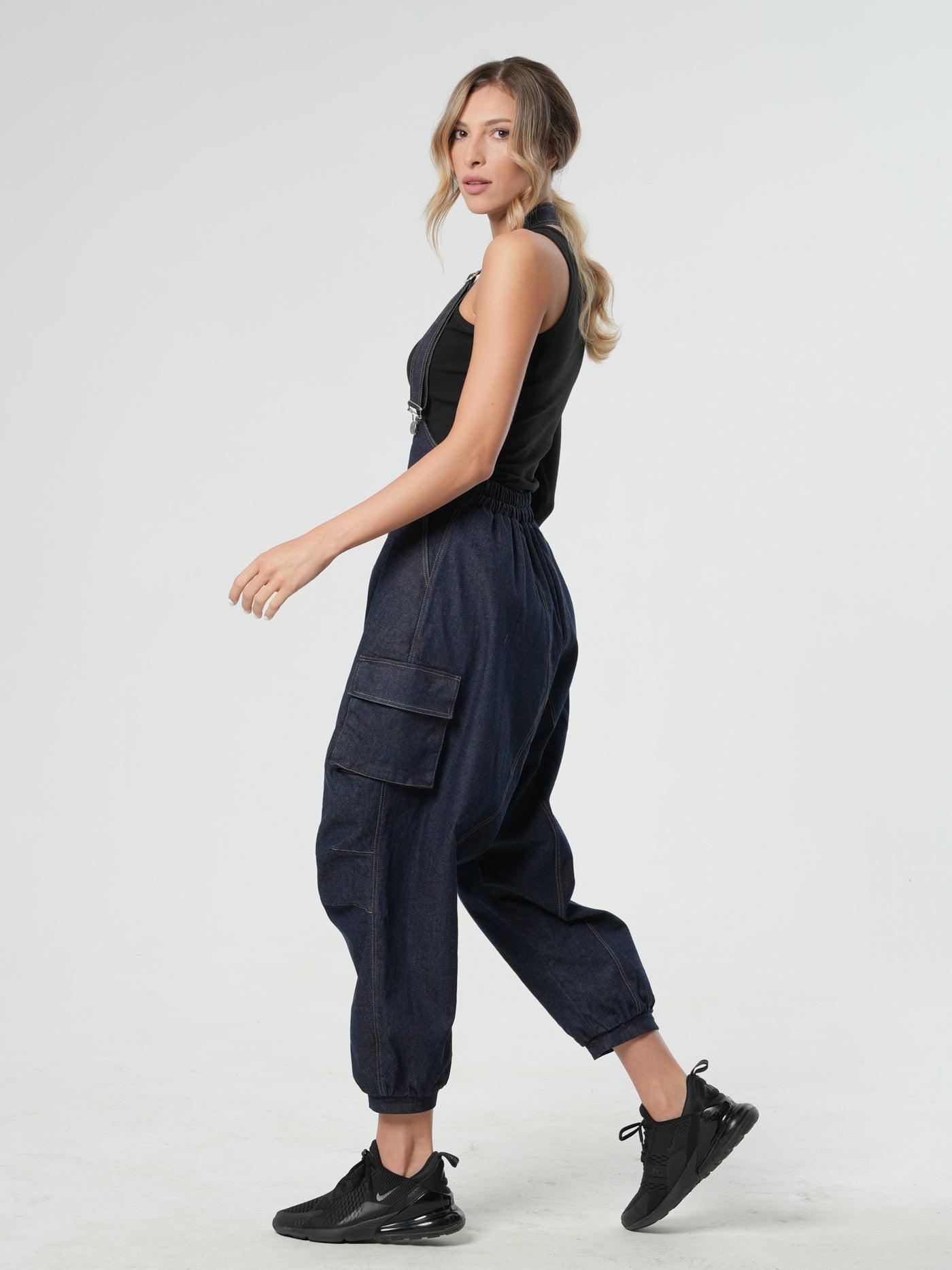 Oversize Dark Denim Jumpsuit