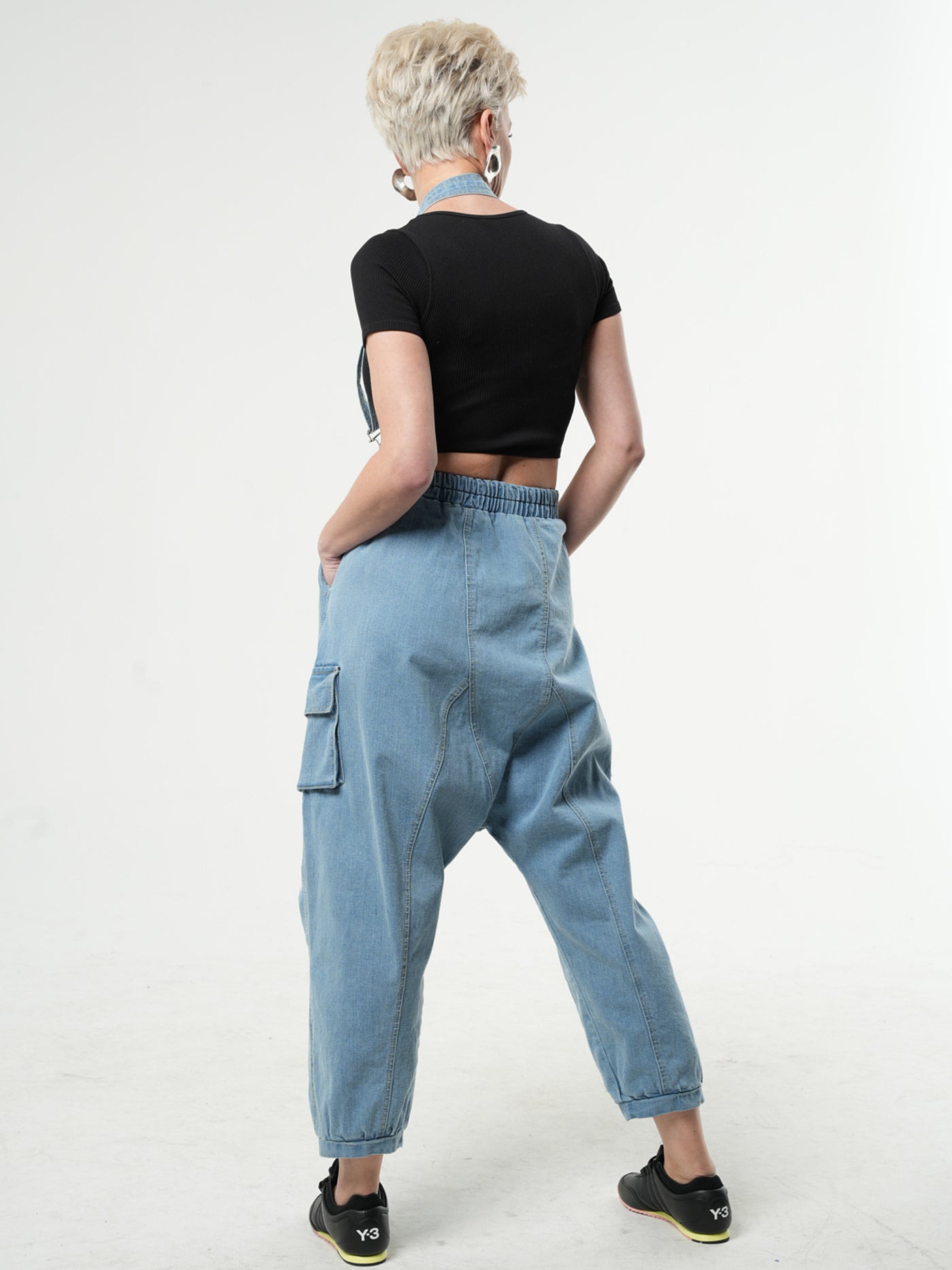 Oversize Light Denim Jumpsuit