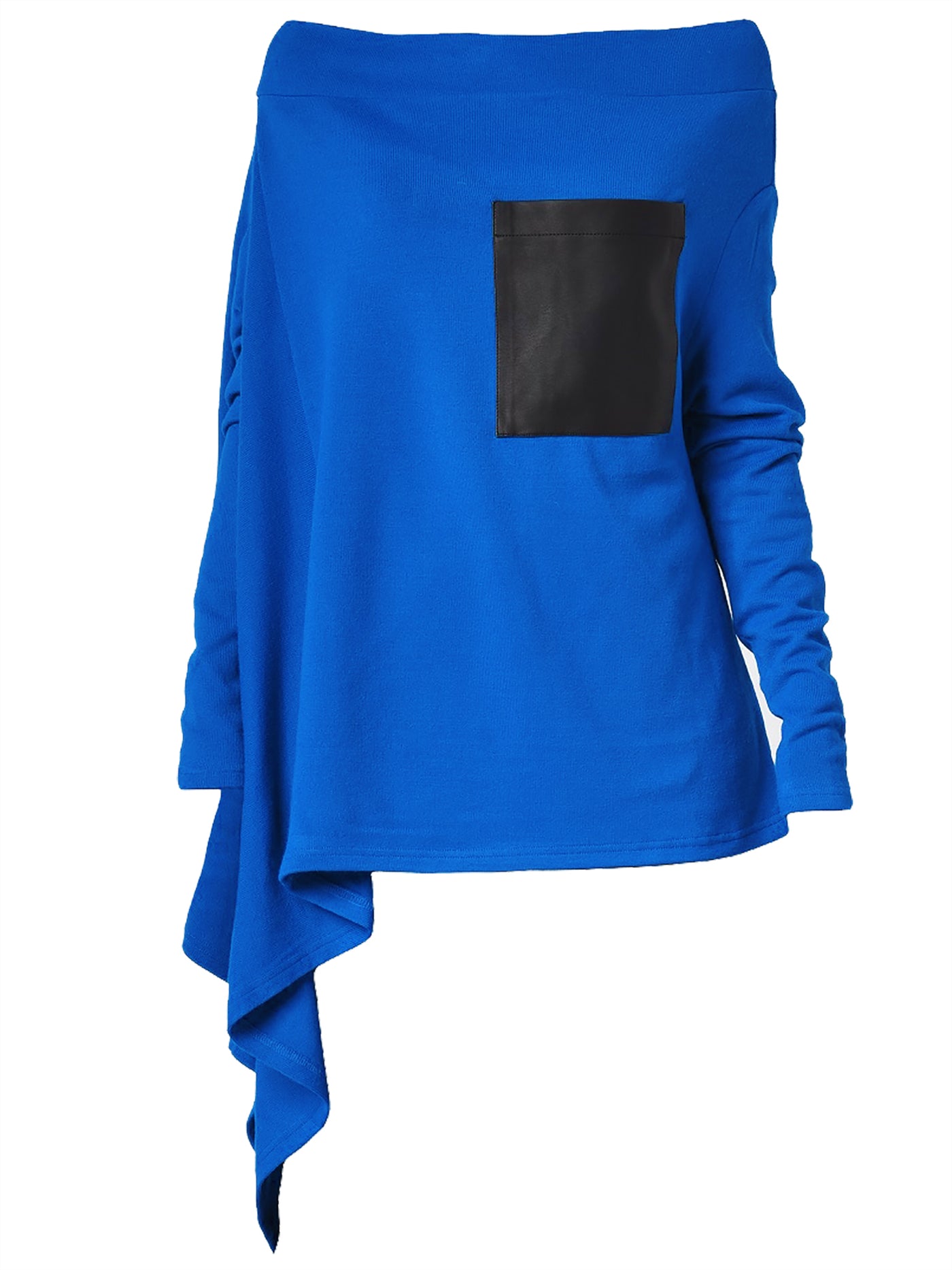 Oversize Knitted Tunic In Blue