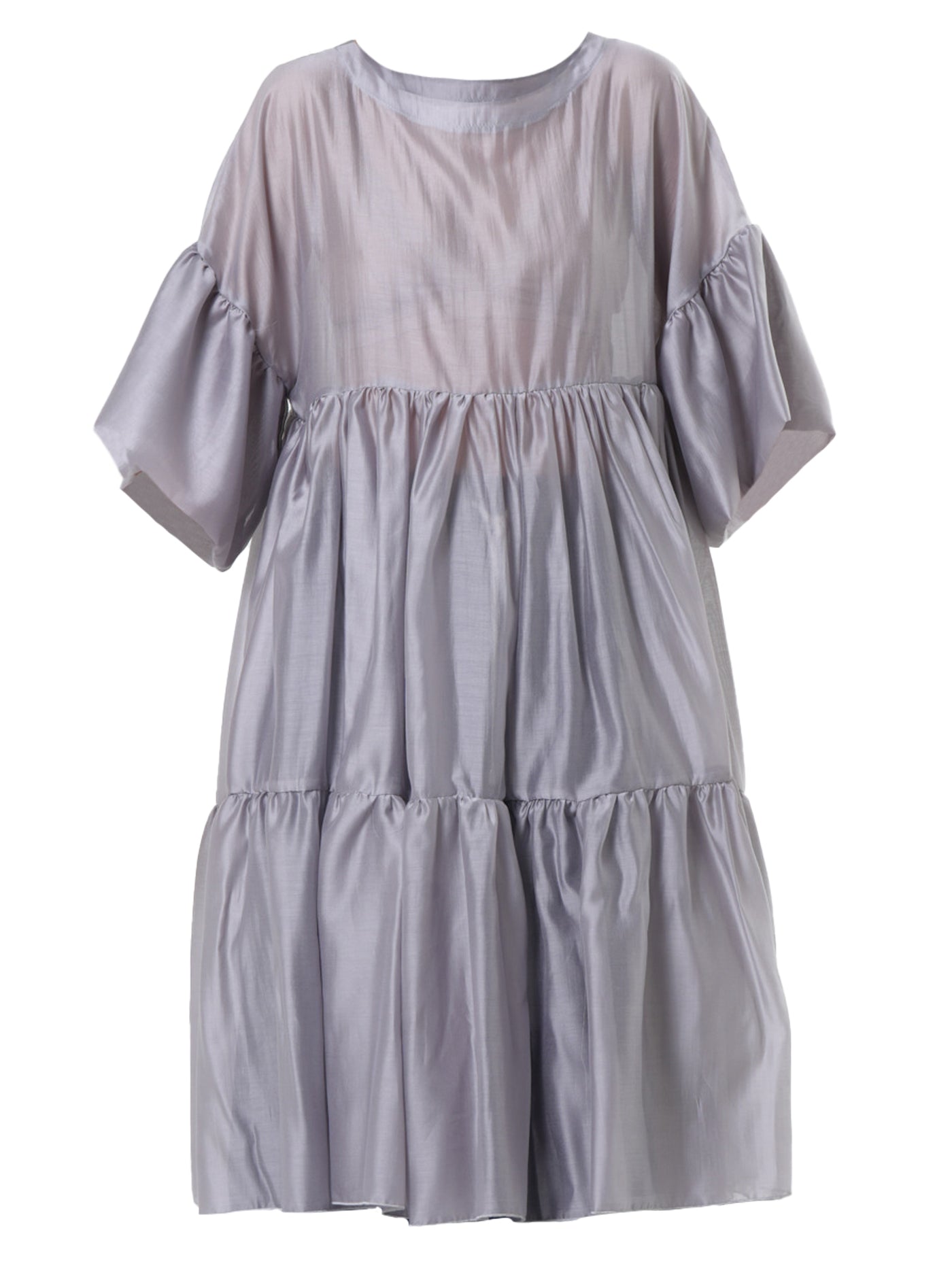 Oversize Sheer Tunic In Silver