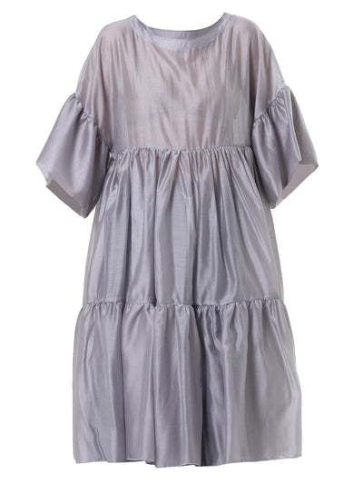 Oversize Sheer Tunic In Silver
