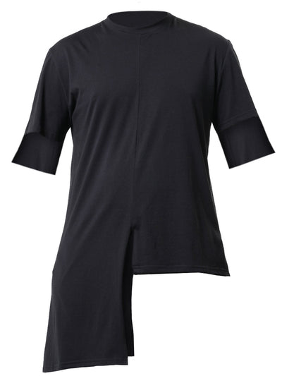 Asymetrical T-shirt in Black