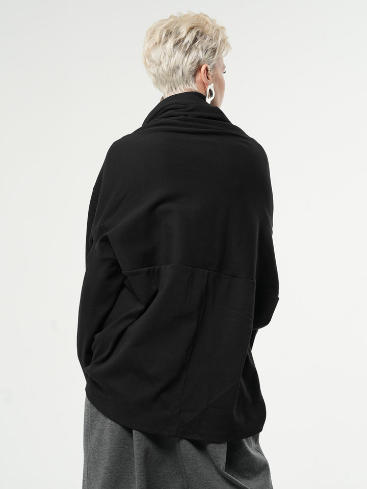 【新品未使用】pois double mesh Cardigan【black】 Chicos Easywear 2 Drape Front Cardigan Womens Large Black