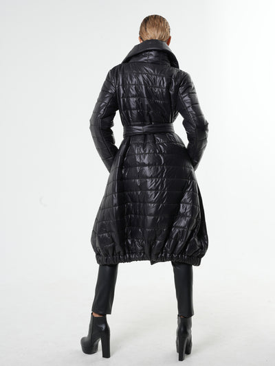 Long Winter Belted Coat