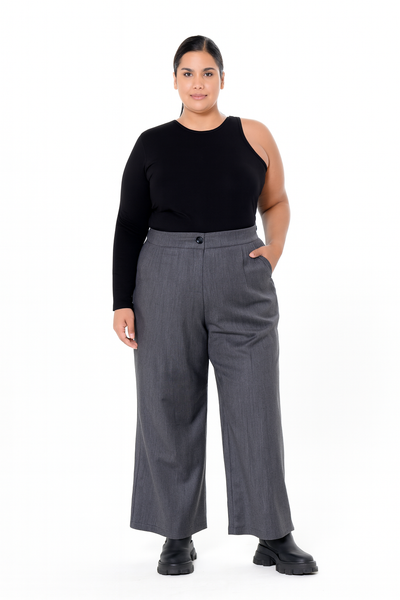 Classic Straight Pants In Gray