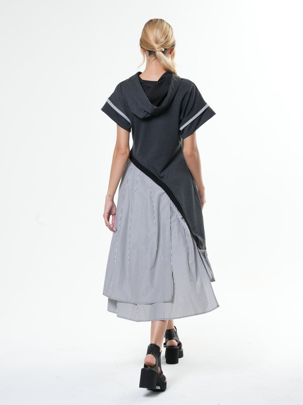 Extravagant Midi Hooded Dress