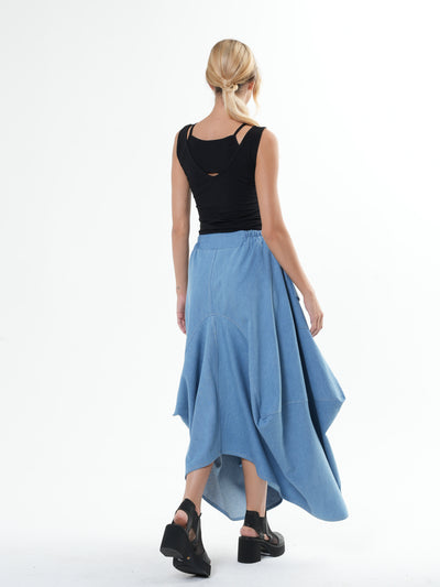 Plus Size Jean Skirt