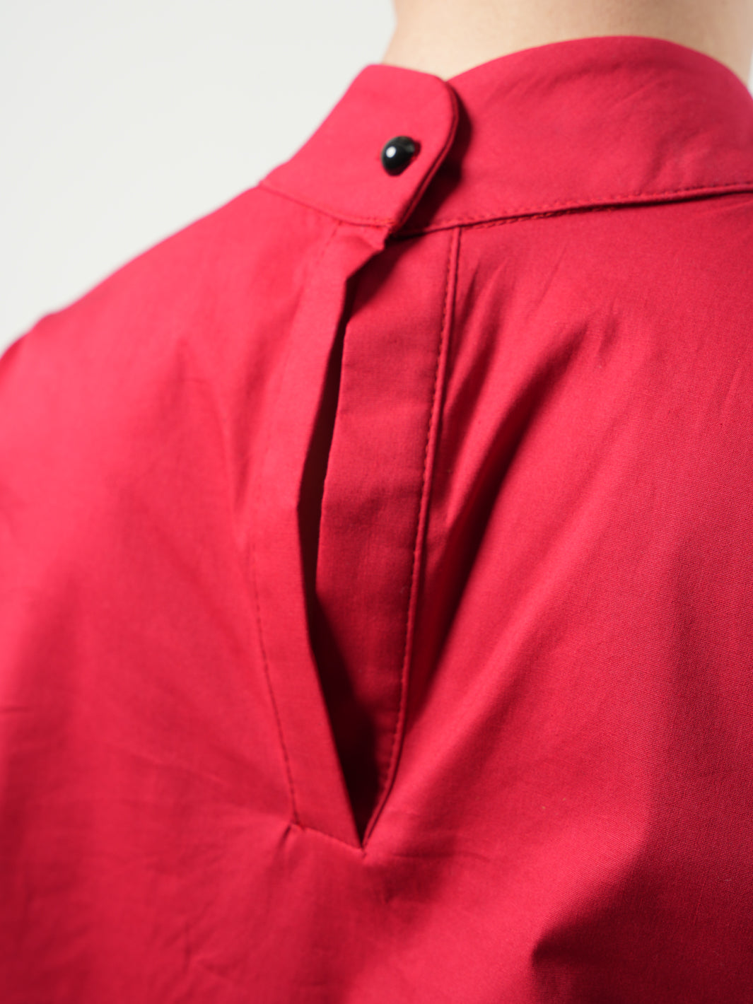 Asymmetric Tunic Shirt In Red