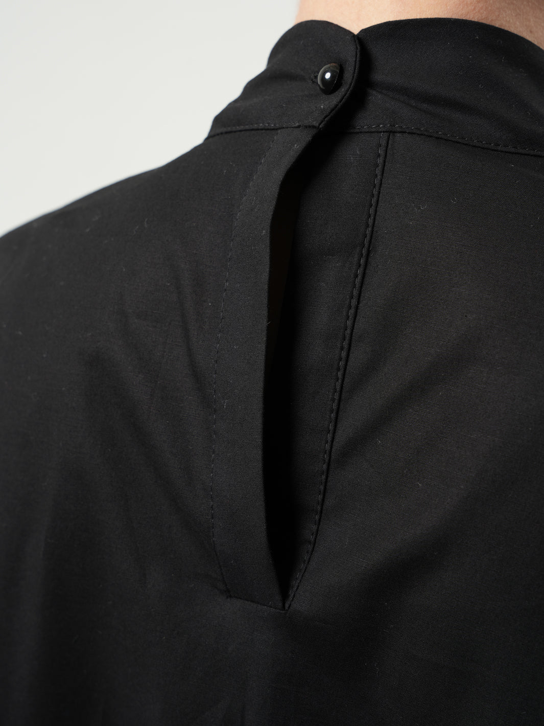 Asymmetric Tunic Shirt In Black