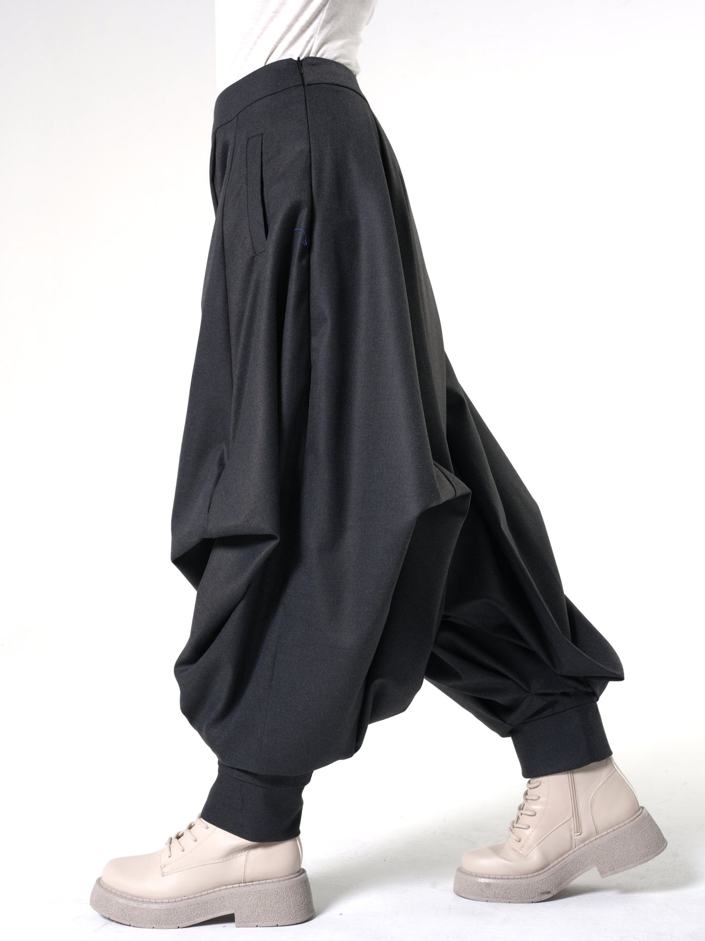 Draped Harem Pants