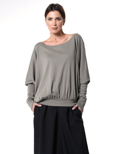 Oversize Top With Fitted Sleeves