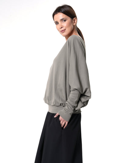 Oversize Top With Fitted Sleeves