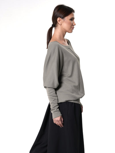 Oversize Top With Fitted Sleeves