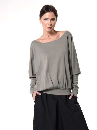 Oversize Top With Fitted Sleeves