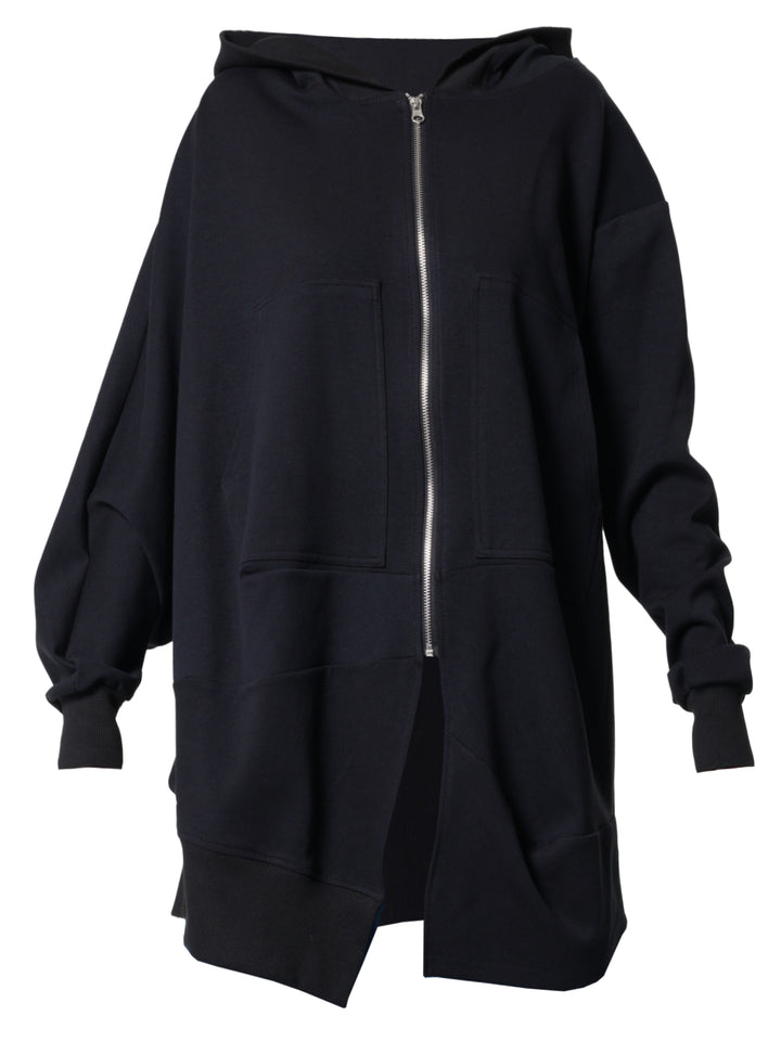 Leather Appliqué Zip Up Hooded Sweatshir KIDS PIERCE ESSENTIAL FRENCH TERRY ZIP HOODIE - B0H269E200