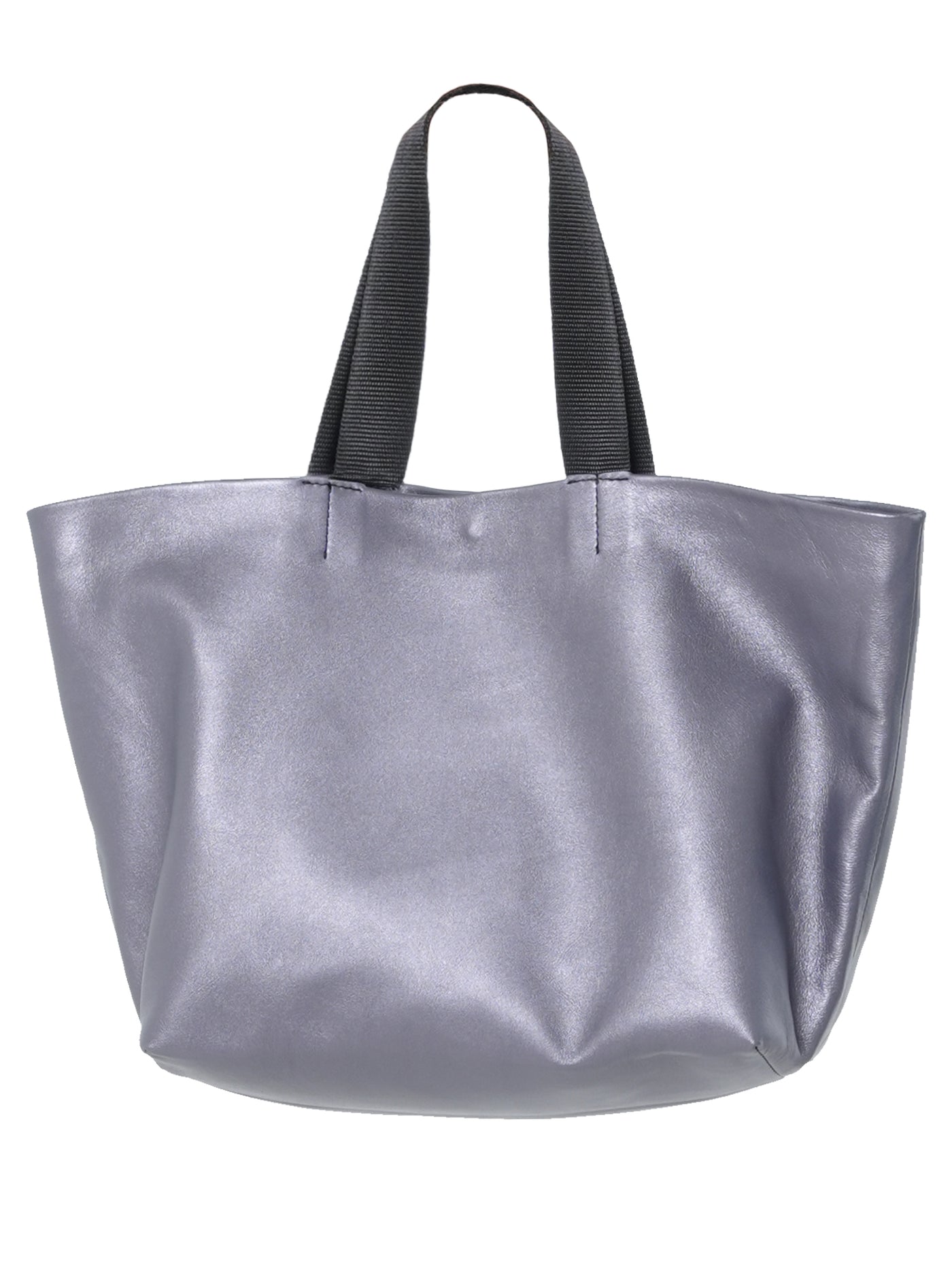 Silver Leather Handbag