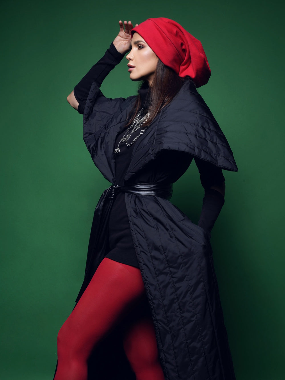 Komplet mekanih slouchy kapica