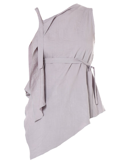 Sleeveless Asymmetric Top In Lilac