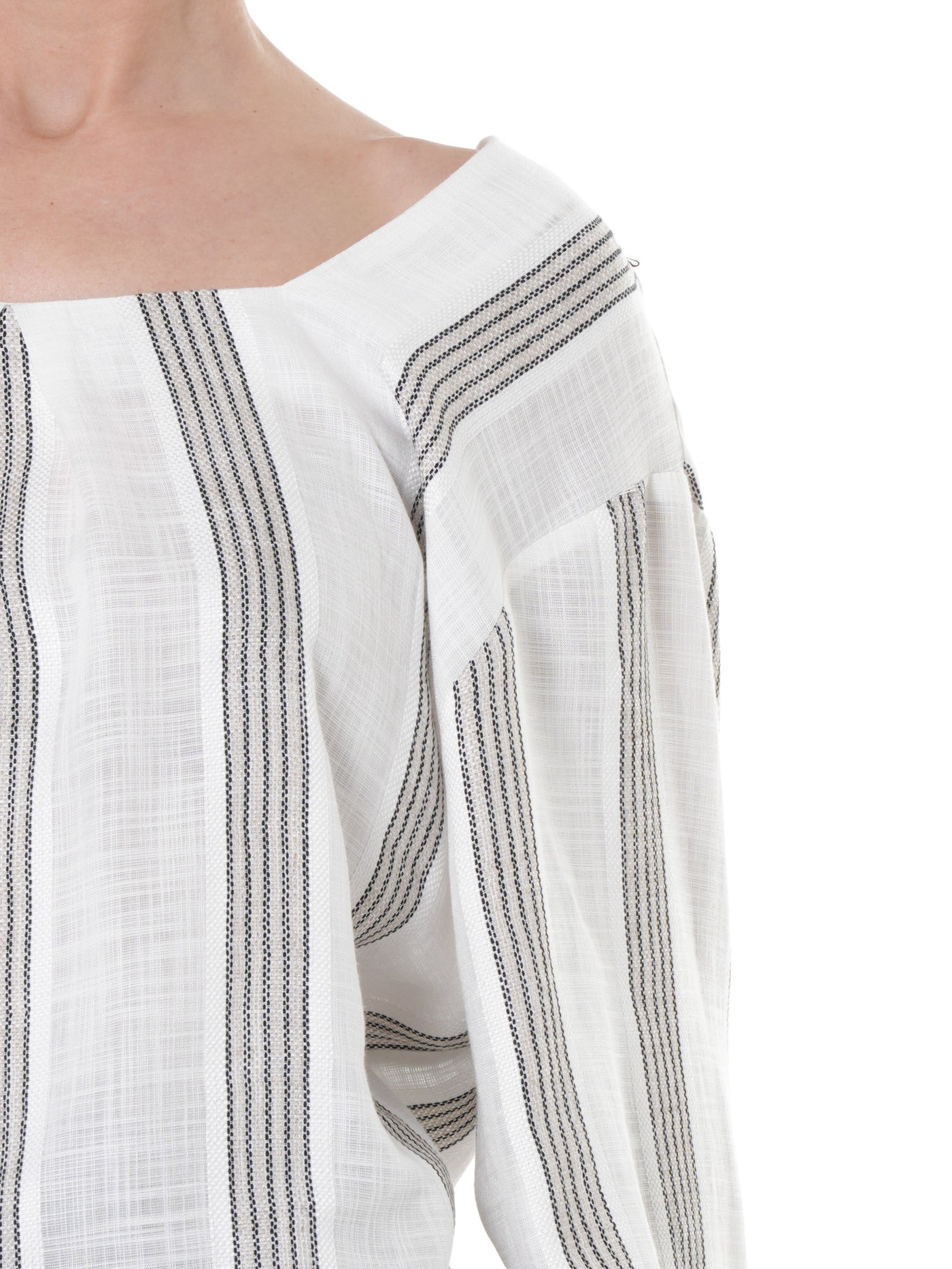 Boho Top mit übergroßen Ärmeln