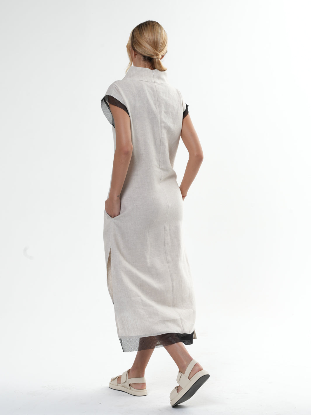 Semi Formal Linen Dress
