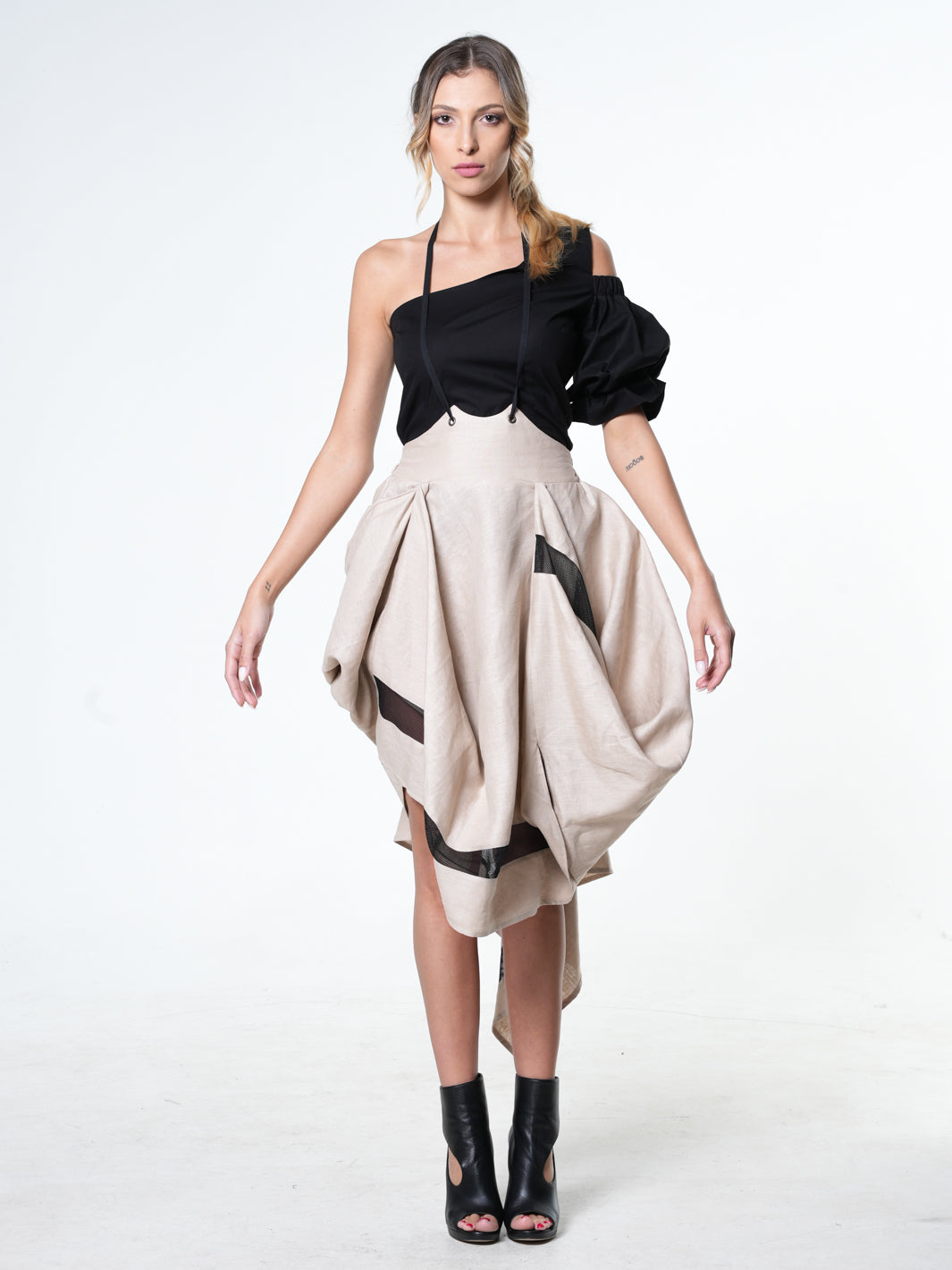 Extravagant Linen Skirt