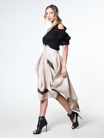 Extravagant Linen Skirt