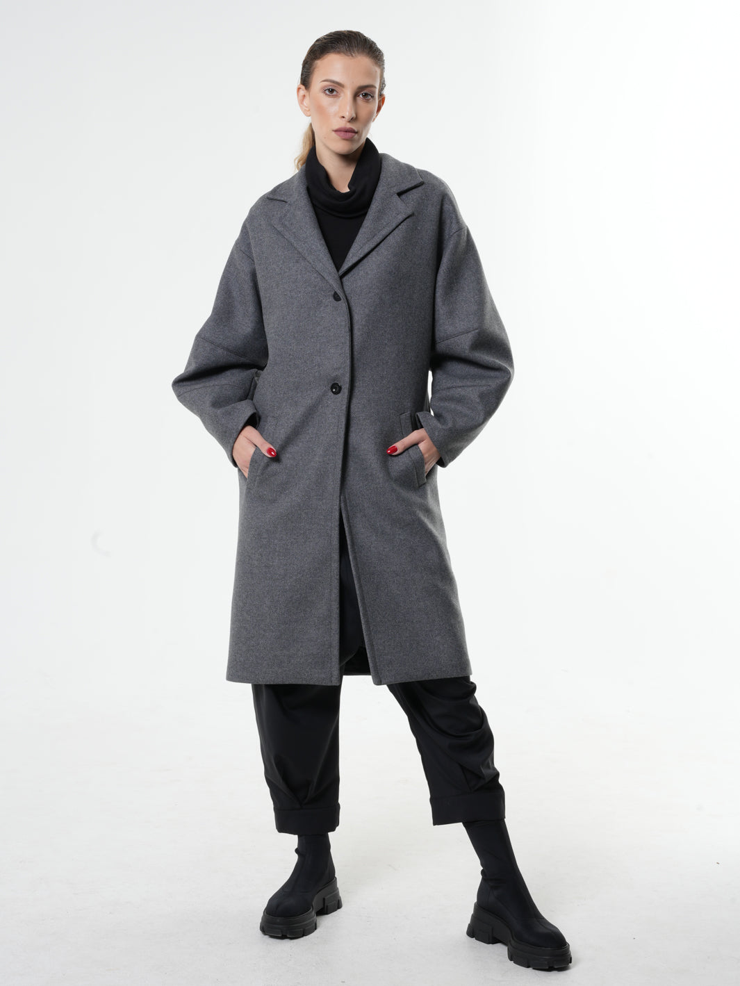 Gray Wool Coat Women