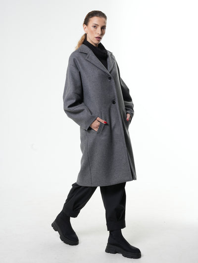 Gray Wool Coat Women