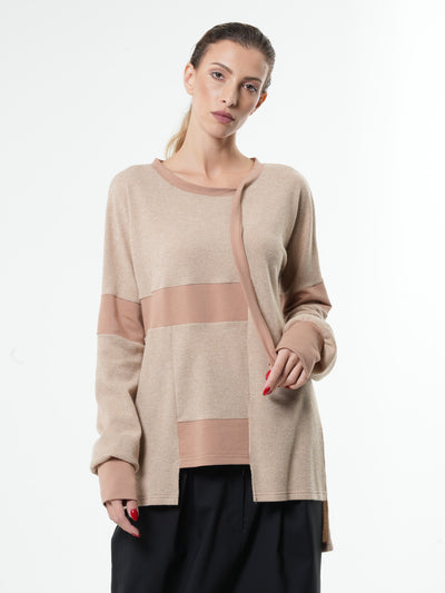 Asimetrični široki pulover