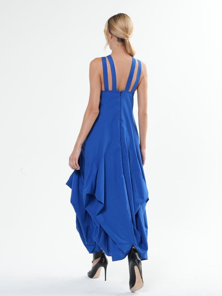 マメクロゴウチ　Cotton Jersey Asymmetric Dress Cotton Jersey Asymmetric Dress