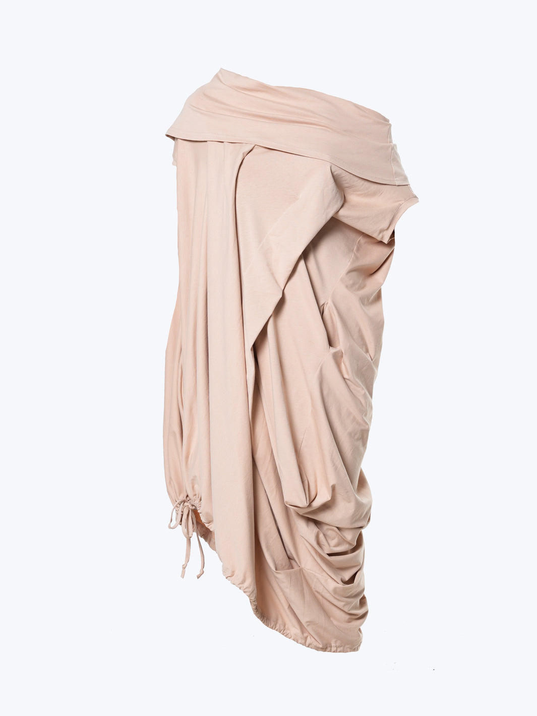 Oversize Cotton Kaftan Dress In Beige