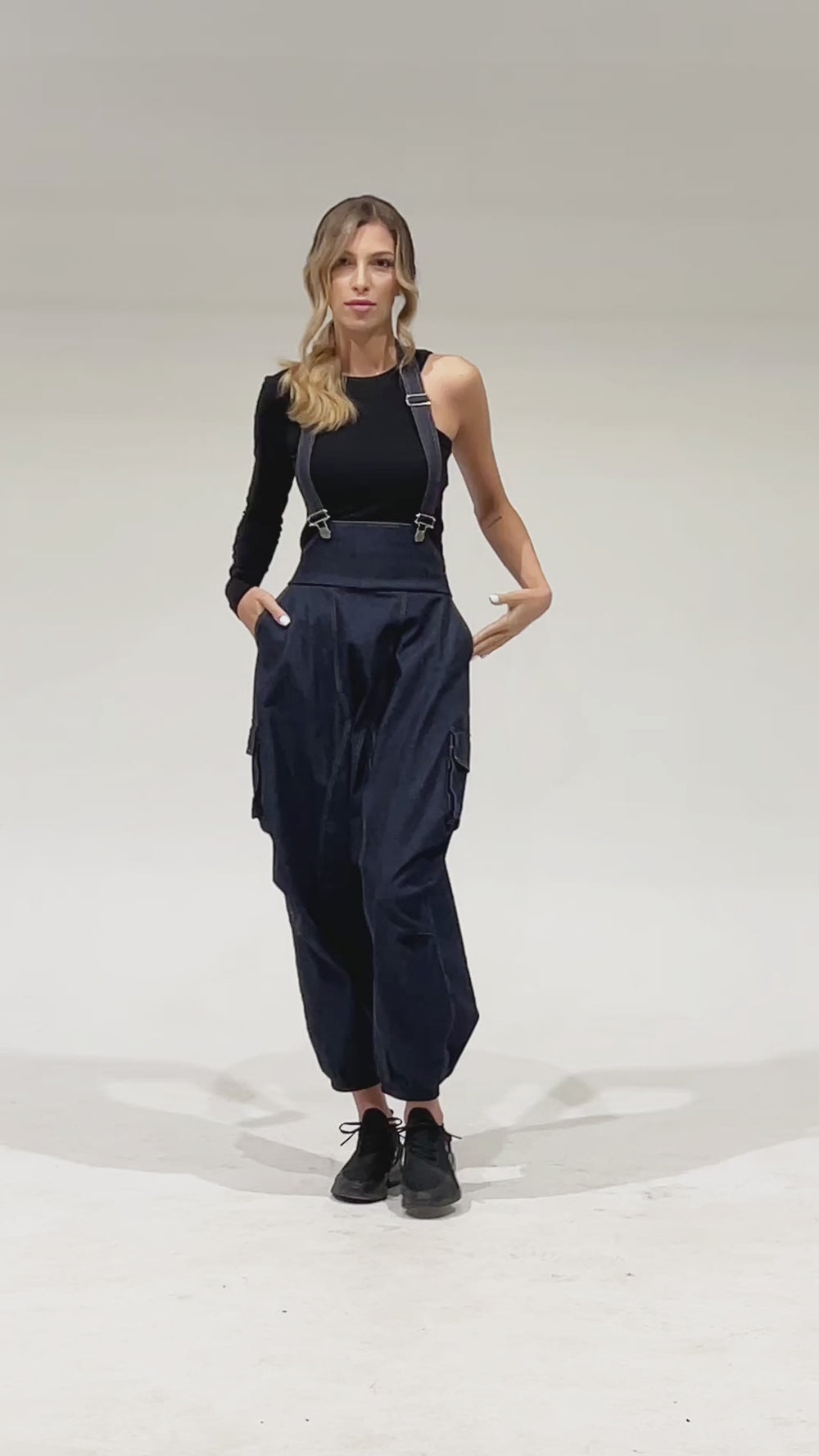 Oversize Dark Denim Jumpsuit