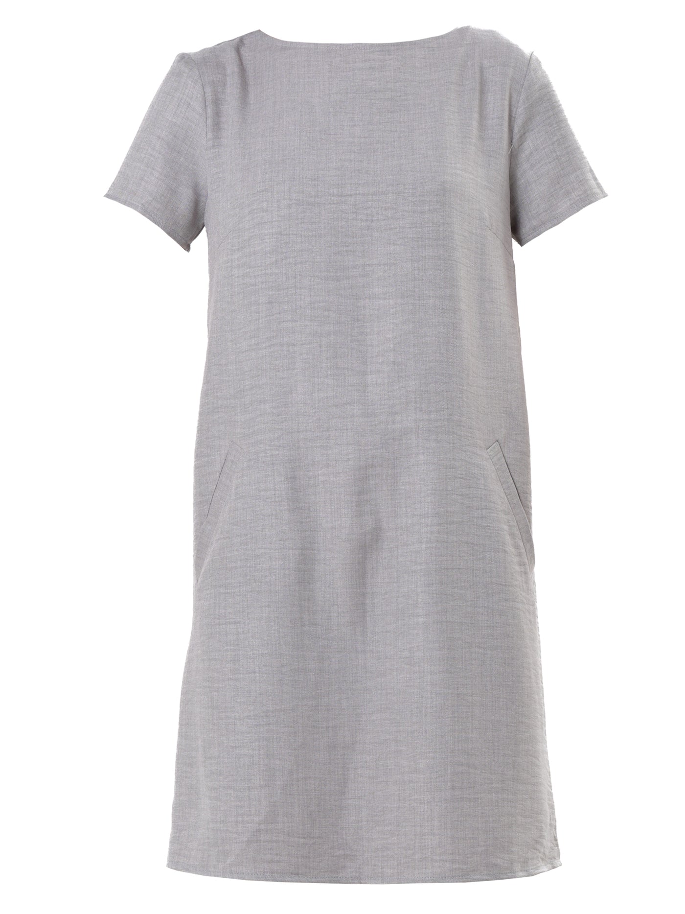 Mini Shift Dress In Gray