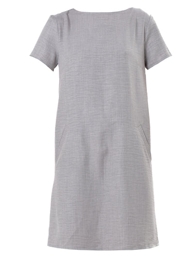 Mini Shift Dress In Gray