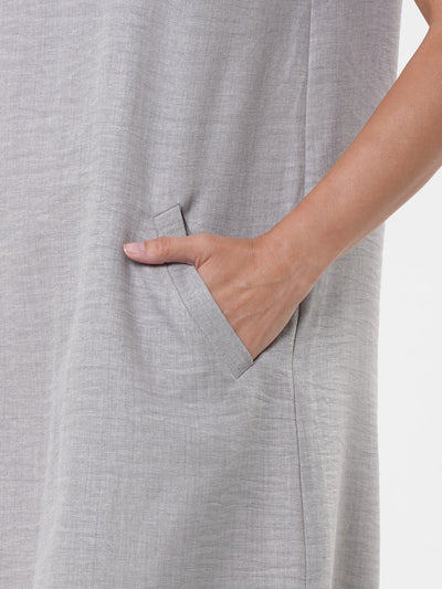 Mini Shift Dress In Gray