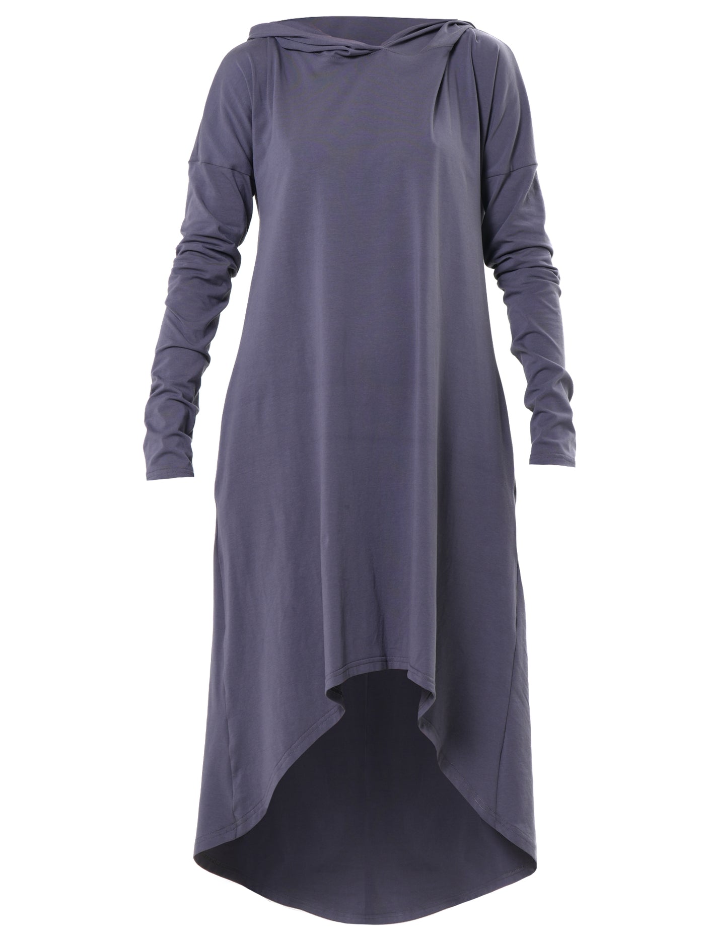 Midi Hooded Cotton Dress