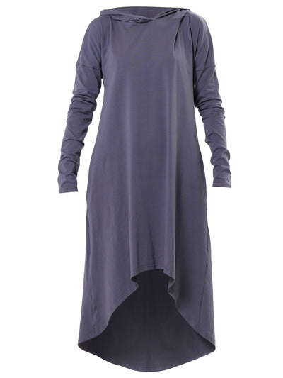 Midi Hooded Cotton Dress