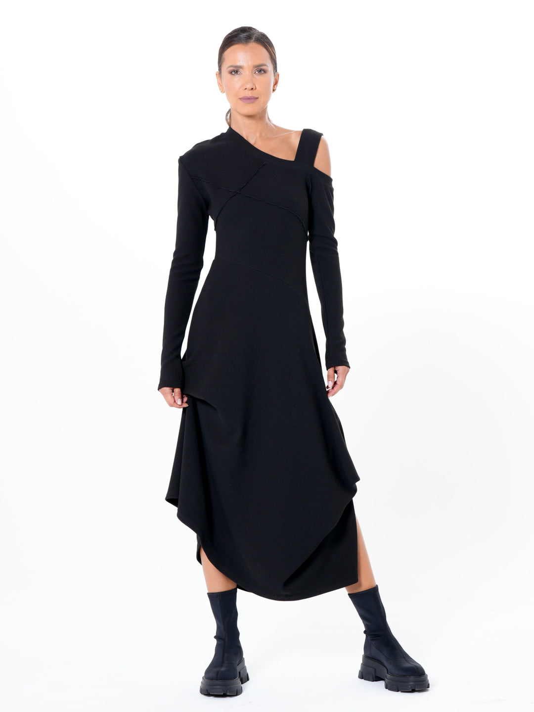 navy blue dress for baby girl How to Draft Asymmetric Dress Patterns
