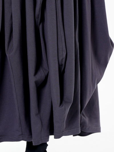Hooded Midi Dress In Gray