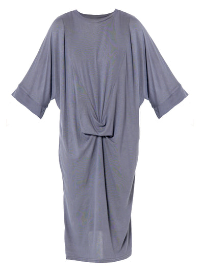 Oversize Midi Dress In Gray