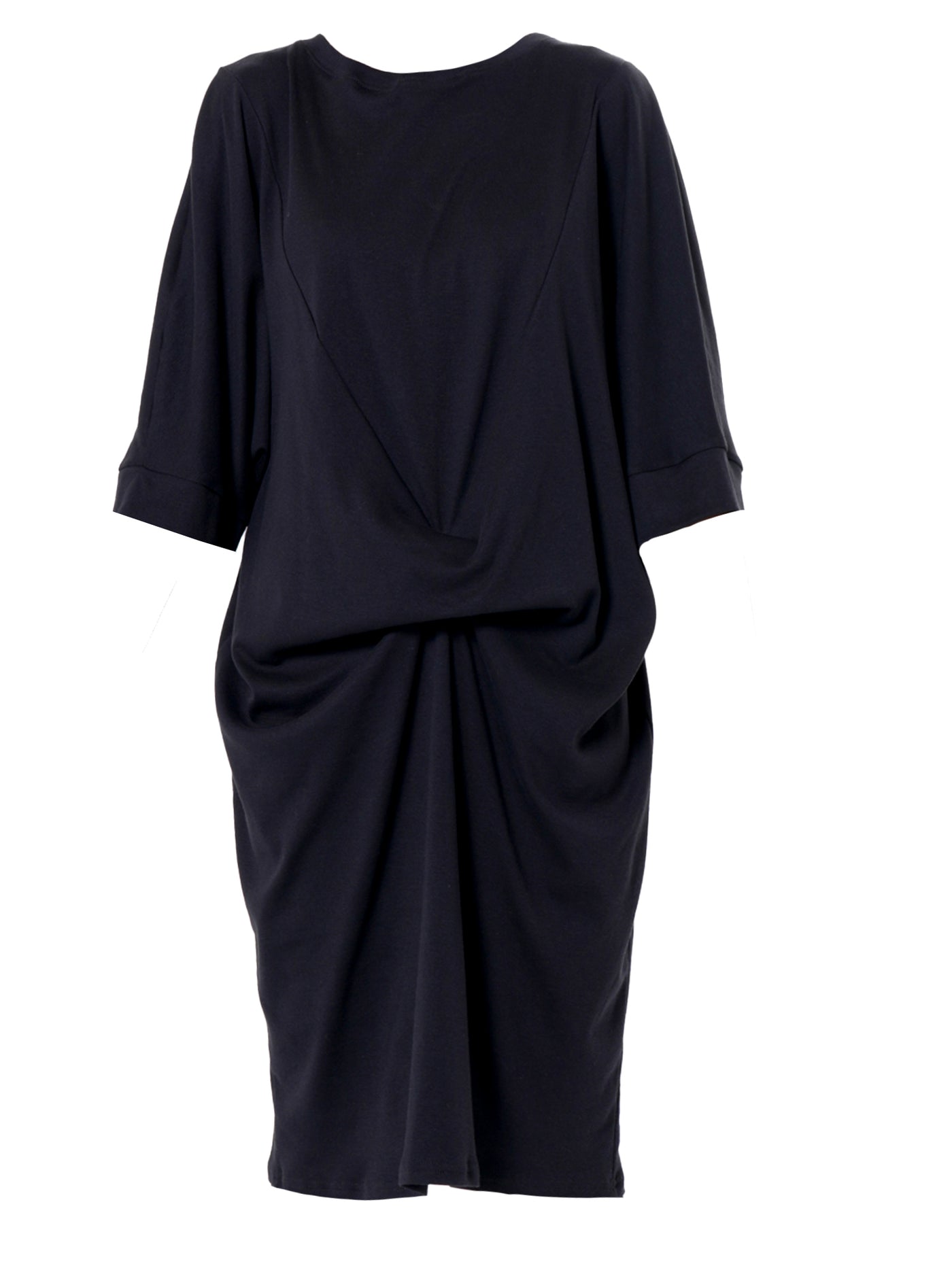 Oversize Midi Dress In Black