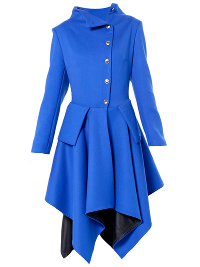 Transitional Tailored Coat In Royal Blue