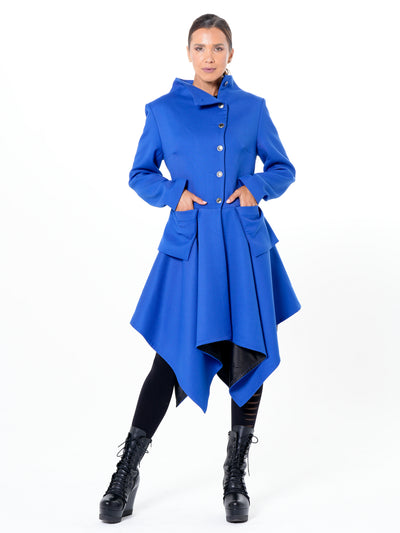 Transitional Tailored Coat In Royal Blue