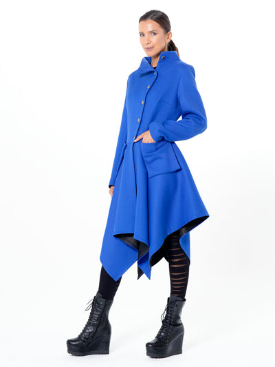 Transitional Tailored Coat In Royal Blue