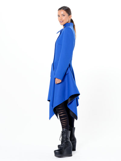 Transitional Tailored Coat In Royal Blue